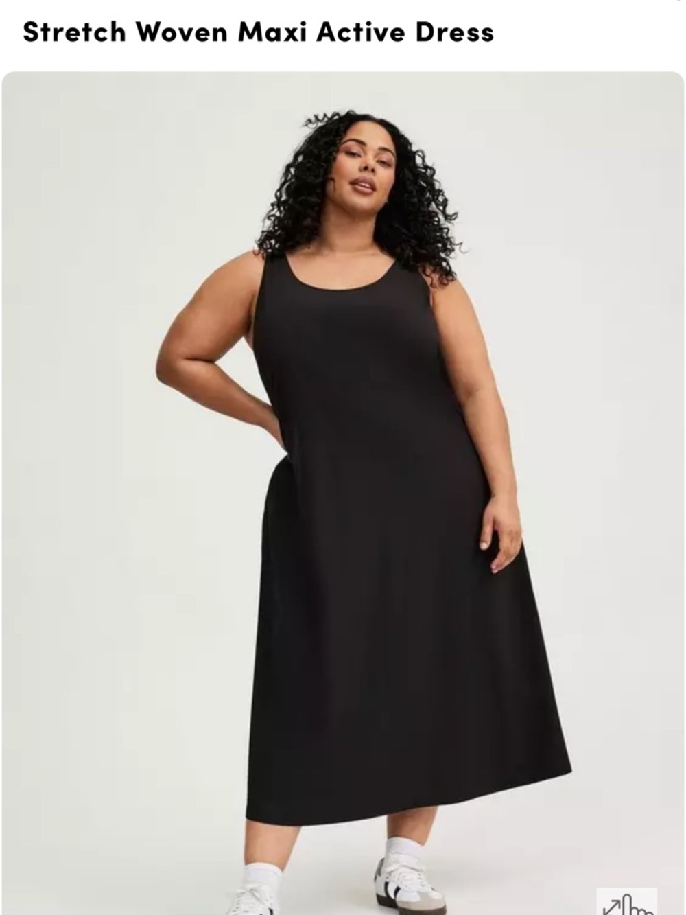 torrid Black Sleeveless Scoop-Neck Maxi Dress